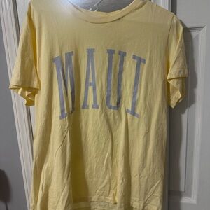 Yellow MAUI Graphic T-Shirt